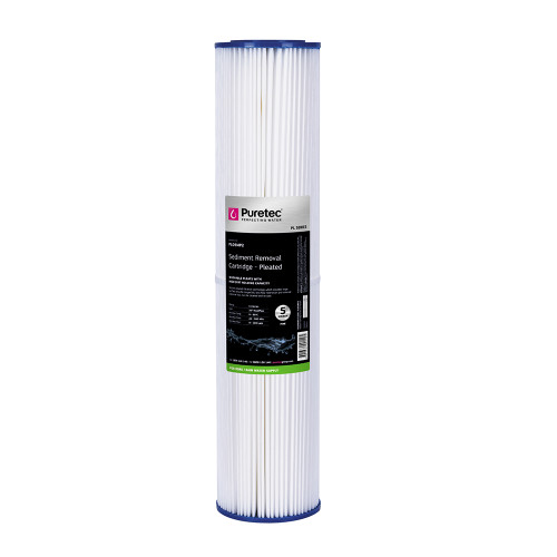 Pleated Sediment Water Filter Cartridge 20in MaxiPlus 5Micron [136474]