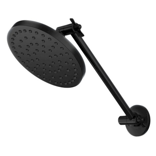 Krome Hi-Rise Shower 150mm Round Head 3Star Matte Black [169925]