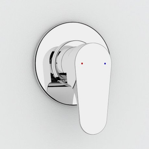 Viridian Bath/Shower Mixer Round Plate Chrome [151946]