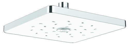 Overhead/Ceiling Satinjet Shower Head Only 230mm Square 3Star White [194032]