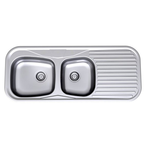 Radiant Sink 1-3/4 Left Bowl R175.3L 3 Tap Holes 1200mm [060890]