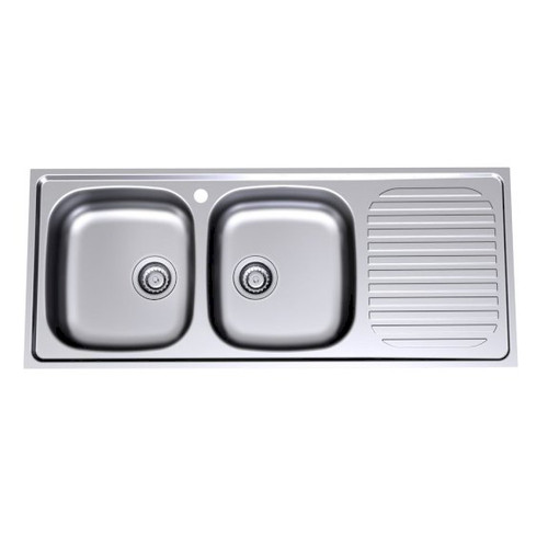 Radiant Double End Left Hand Bowl 1 Tap Hole [127881]