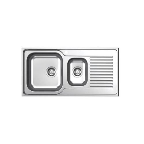 Punch 1.5 End Bowl Left Hand Bowl Stainless Steel 1 Tap Hole [136080]