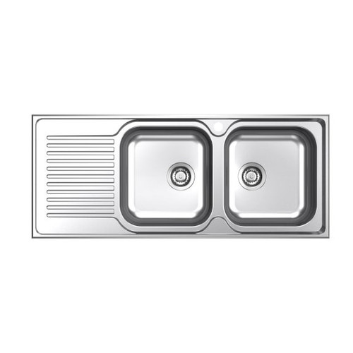 Punch Double End Bowl Right Hand Stainless Steel 1 Tap Hole [136087]