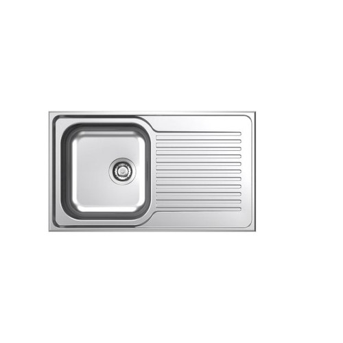 Punch Single End Left Hand Bowl Stainless Steel 1 Tap Hole [136077]