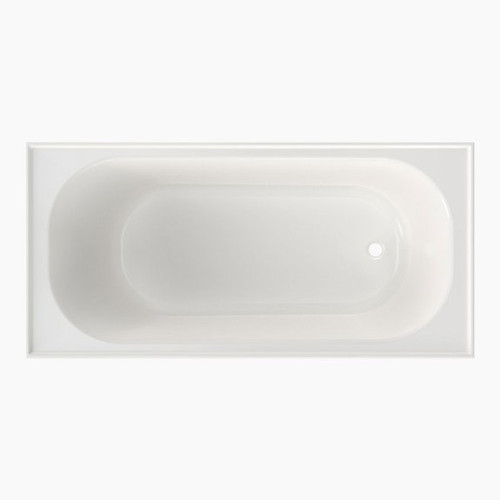 Round Bath 1525mm White No Overflow (Tile Flange) [156427]