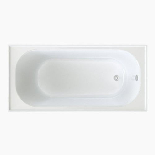 Round Bath 1525mm White w/Overflow (Tile Flange) [156428]