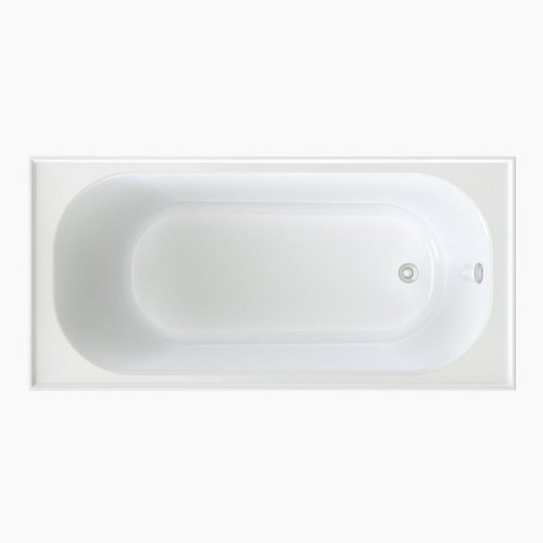 Round Bath 1525mm White w/Overflow (Tile Flange) [156428]