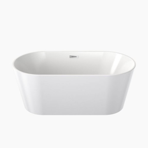 Round Freestanding Bath 1400mm w/Overflow White [156434]