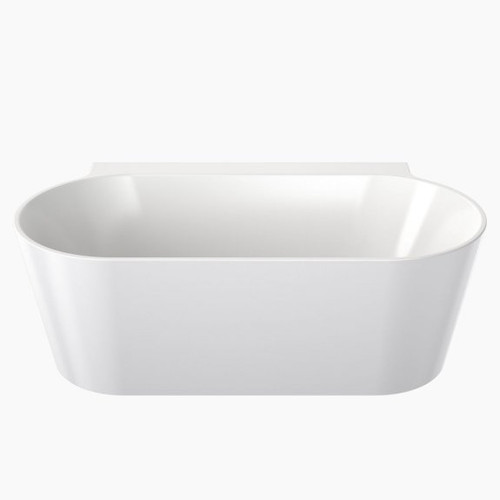Back-to-Wall Round Freestanding Bath 1600mm (No Overflow) White [156435]
