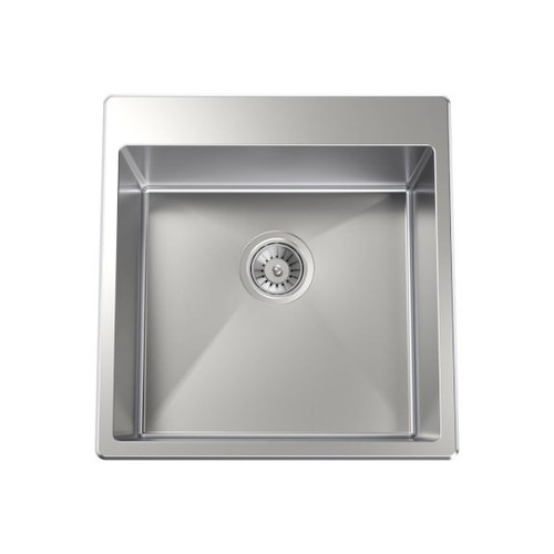 Flushline Square Tub Laundry Sink 35L Stainless Steel 0TH [156452]