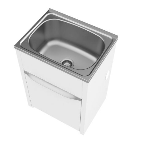 Eureka 45 Litre Standard Tub & Cabinet with Floor 1 Tap Hole Left Concealed By-Pass (Incl One Concealed By-Pass Kit) [156836]