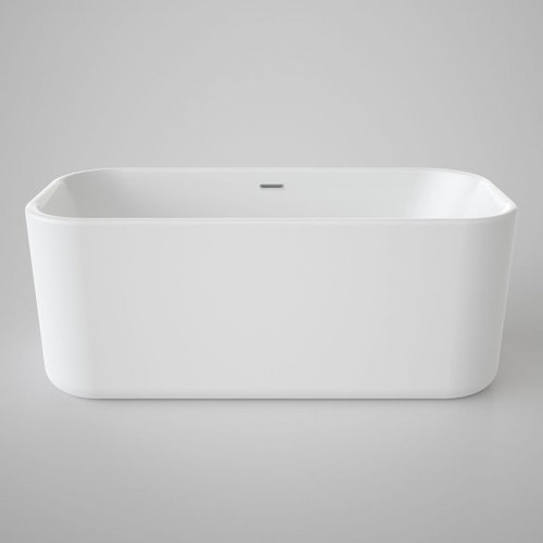 Luna Freestanding Bath 1400mm White w/Overflow [166497]