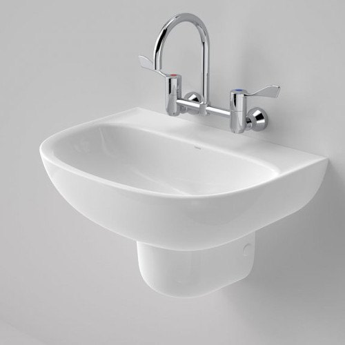 Care 600 Wall Basin White 3 Tap Holes [192198]