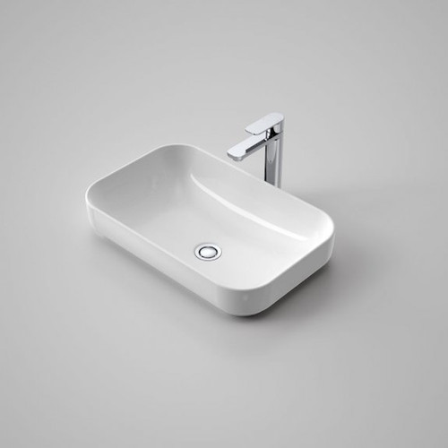 Tribute Rectangle 530 Inset Basin w/Plug & Waste White NTH [192232]