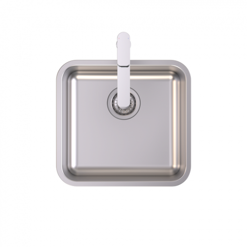 Luna Square Single Bowl U/M & O/M Stainless Steel [192285]