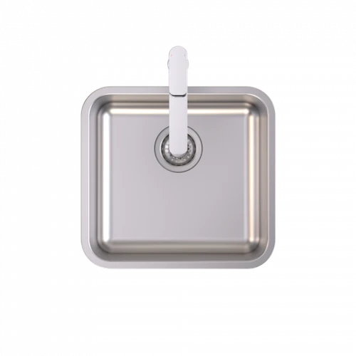 Luna Square Single Bowl U/M & O/M Stainless Steel [192285]