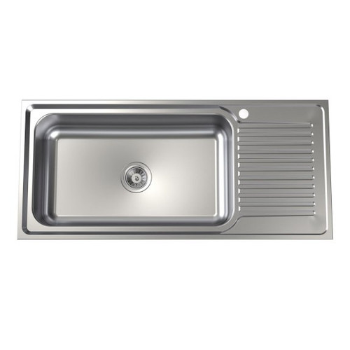 Clark Punch Mega Bowl Sink 1TH, LHB in Stainless Steel