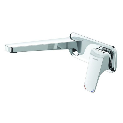 Waipori Wall Basin Mixer with Plate 4Star Chrome [131633]