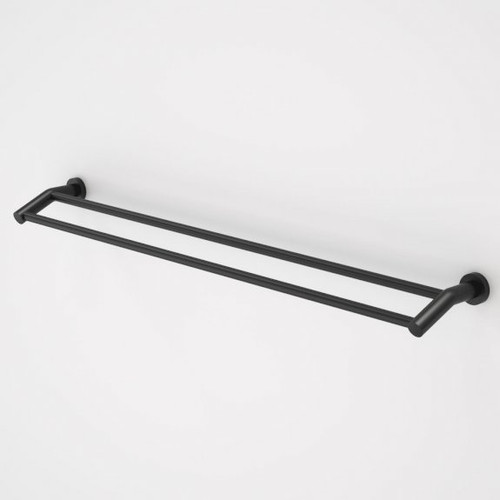 Cosmo Metal Double Towel Rail 930mm Black [192669]