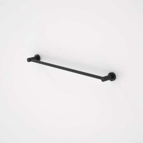 Cosmo Metal Single Towel Rail Black 630mm [192670]