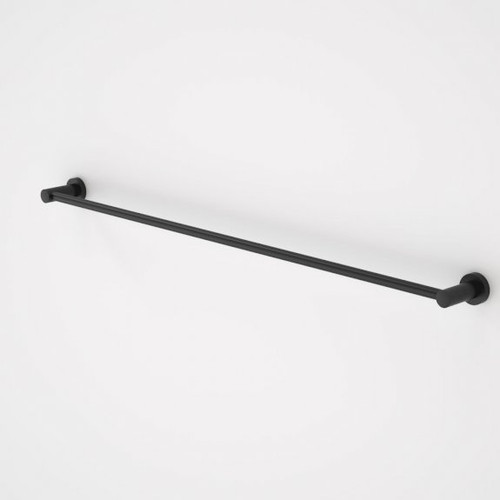 Cosmo Metal Single Towel Rail Black 930mm [192671]