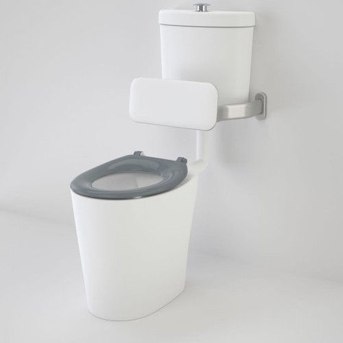 Care 610 Cleanflush® Connector Easy Height PNV Suite w/Backrest & Caravelle Single Flap Seat Anthracite Grey NTH 4Star [191940]