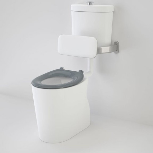 Care 610 Cleanflush® Connector Easy Height SNV Suite w/Backrest & Caravelle Single Flap Seat Anthracite Grey NTH 4Star [191949]
