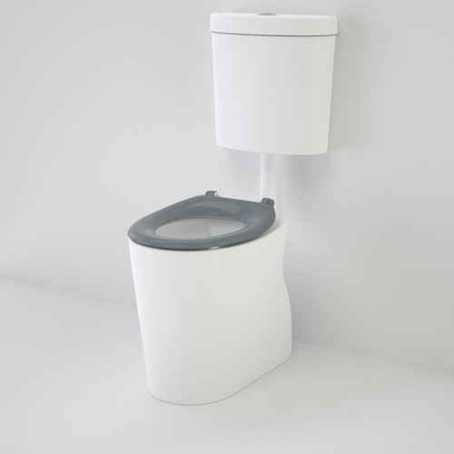 Care 610 Cleanflush Connector S Trap Suite with Caravelle Single Flap Seat Anthracite Grey [191950]