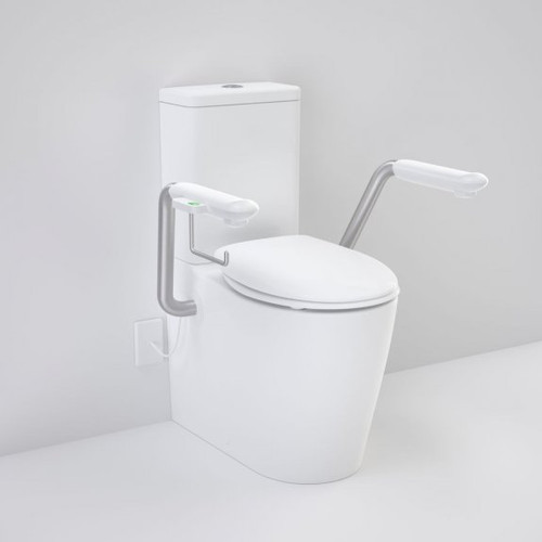 Care 660 Cleanflush Wall Faced CC Easy Height BE Suite with Nurse Call Armrests Right & Caravelle Double Flap Seat White [191970]
