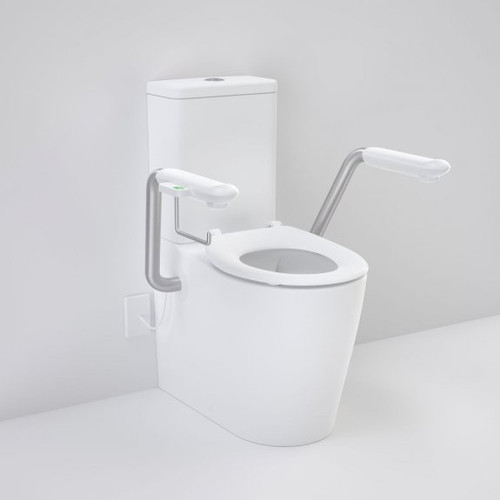 Care 660 Cleanflush Wall Faced CC Easy Height BE Suite with Nurse Call Armrest Right & Caravelle Single Flap Seat White [191973]