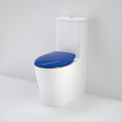 Care 660 Ambulant Cleanflush Easy Height Bottom Inlet Suite with Double Flap Seat Sorrento Blue [191978]
