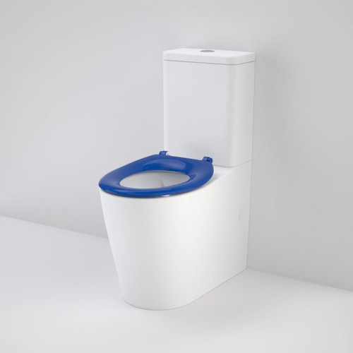 Care 660 Ambulant Cleanflush Easy Height Bottom Inlet Suite with Single Flap Seat Sorrento Blue [191982]
