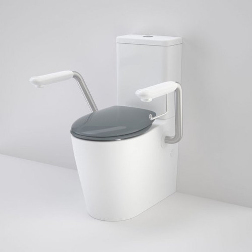 Care 660 Cleanflush Wall Faced CC Easy Height BI Suite w/Armrests and Caravelle Double Flap Seat AG [191983]