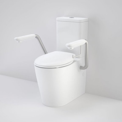 Care 660 Cleanflush Wall Face CC Easy Height BI Suite w/Armrests and Caravelle Double Flap Seat White [191991]
