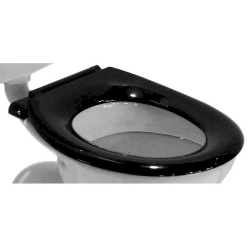 Caravelle Commercial Toilet Seat Single Flap Black [192004]