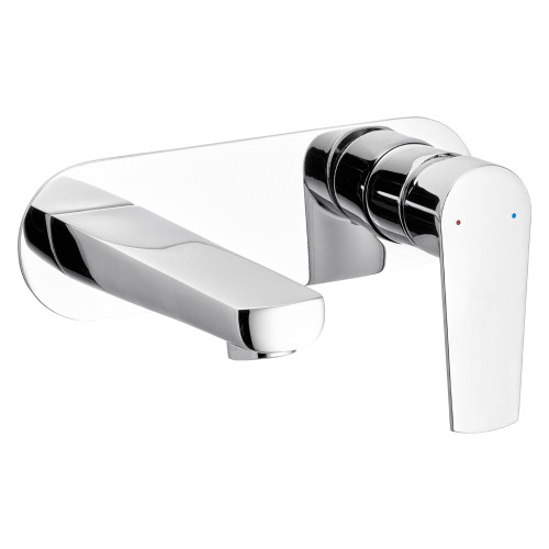 Alpha Wall Basin/Bath Mixer Set 220mm Spout Chrome 4Star [152827]