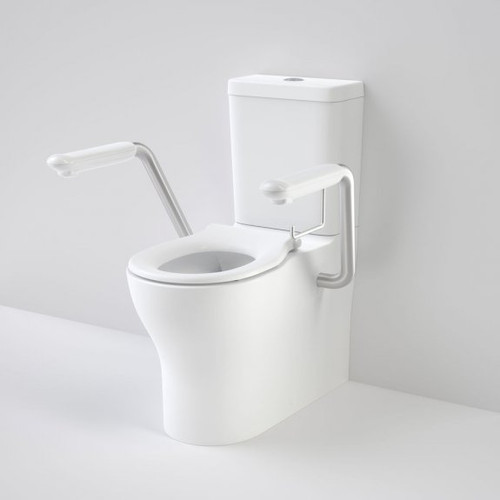 Opal Cleanflush Easy Height Wall Faced Close Coupled Suite with Single Flap Seat and Armrest [192091]