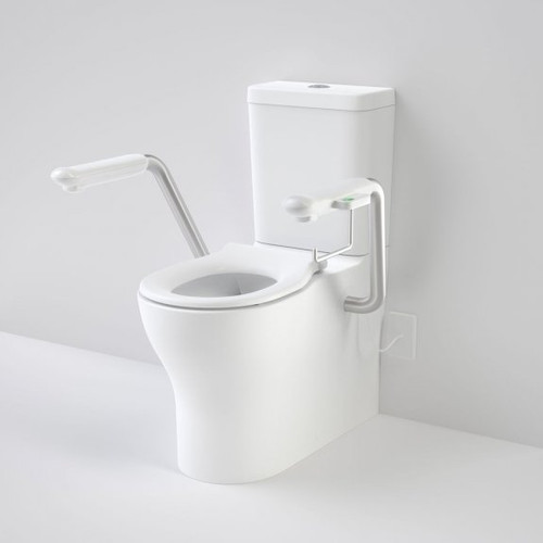 Opal Cleanflush Easy Height Wall Faced Close Coupled Suite with Single Flap Seat and Nurse Call Armrest Left [192092]