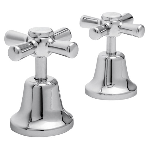 Armada Basin Top Assemblies Cross Handle JV Chrome (Pair) [152845]