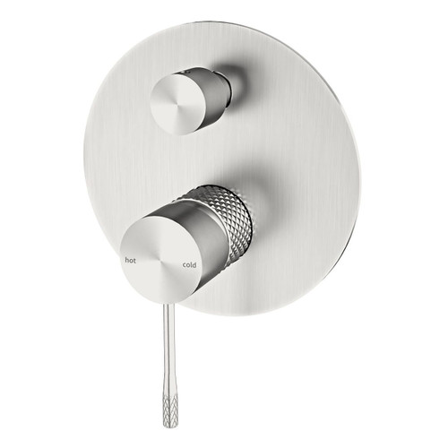 Opal Bath & Shower Diverter Mixer Brushed Nickel [195798]