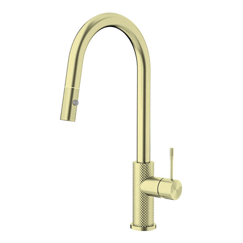 Opal Sink Mixer with Pull-Out Vegie Spray 5Star Brushed Gold [195804]