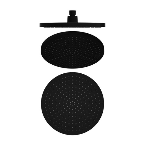 Air Shower Head/Rose Only 230mm Round 3Star Matte Black [195853]