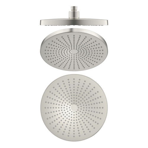 Opal Shower Head 250mm Round 3Star Brushed Nickel [195862]