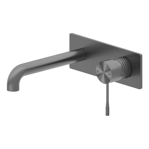 Opal Wall Bath or Basin Mixer (with Back Plate) 5Star Graphite [195787]