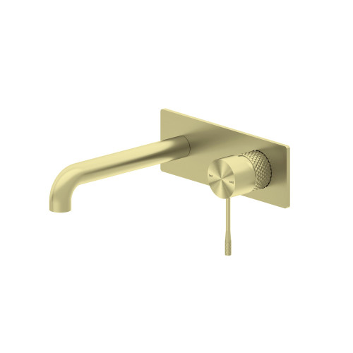 Opal Wall Bath or Basin Mixer (with Back Plate) 5Star Brushed Gold [195788]
