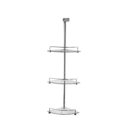 Flinders Shower Tidy 770mm 3-Tier Chrome/Glass [052499]