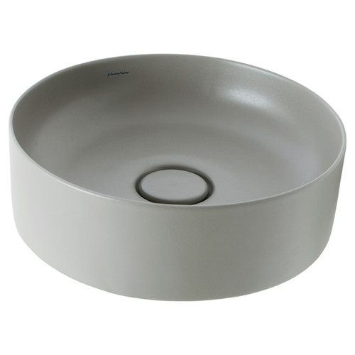 Venezia Round Counter Top Basin 390mm x 390mm with Pebble & Chrome Pop-Down Ash 0 Tap Holes [198386]