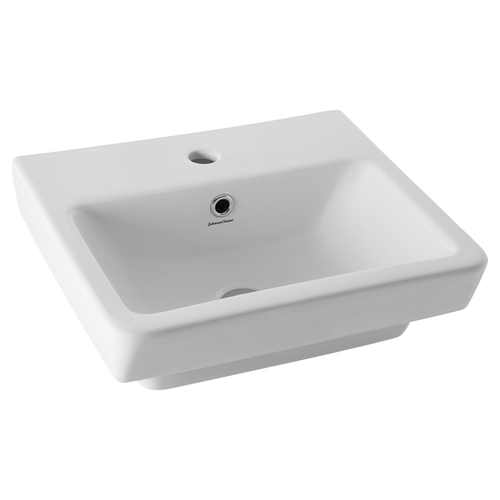 Quado 450 Wall Basin with Pop-Up Plug and Waste 450mm x 390mm 1 Tap Hole [198736]