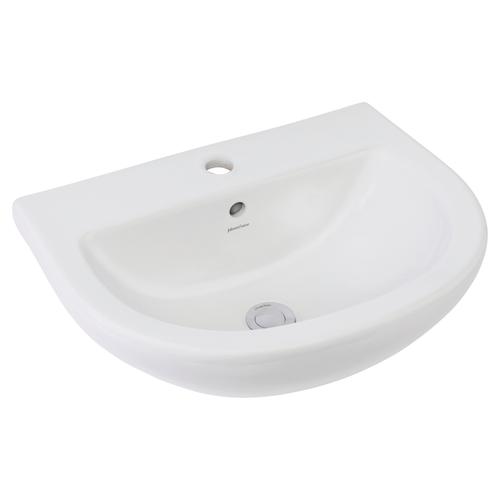 Como Wall Basin 525X425 1 Tap Hole Plug & Waste [198783]